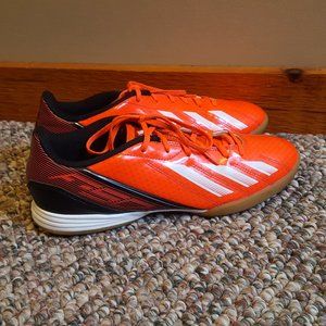 Adidas Orange & White Indoor Soccer Shoe US Sz 8